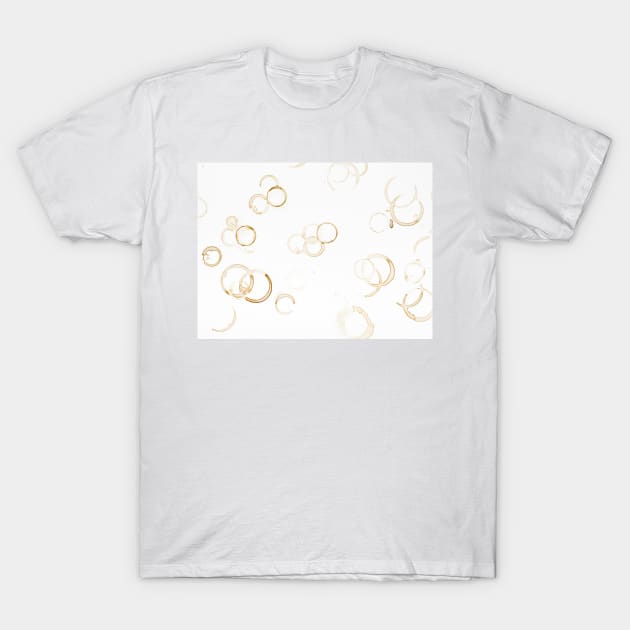 Coffee cup stains (F022/4821) T-Shirt by SciencePhoto